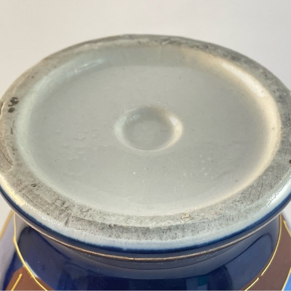 Vintage Japanese Handpainted Moriage Urn Geisha Shogun Asian Decor - Picture 15 of 15